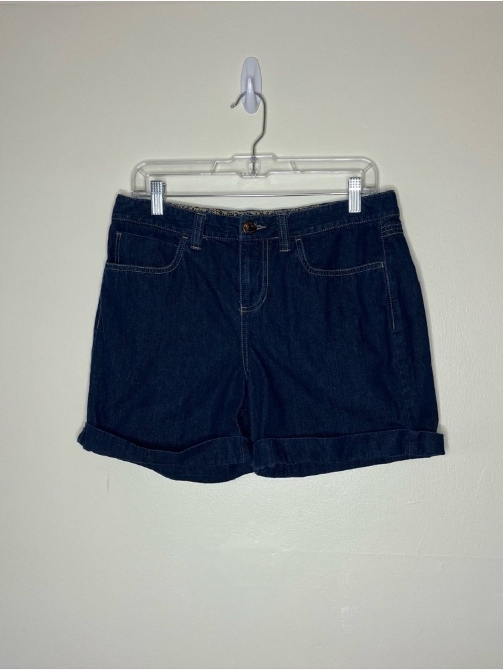 Sonoma 100% cotton denim rolled Jean shorts 8
